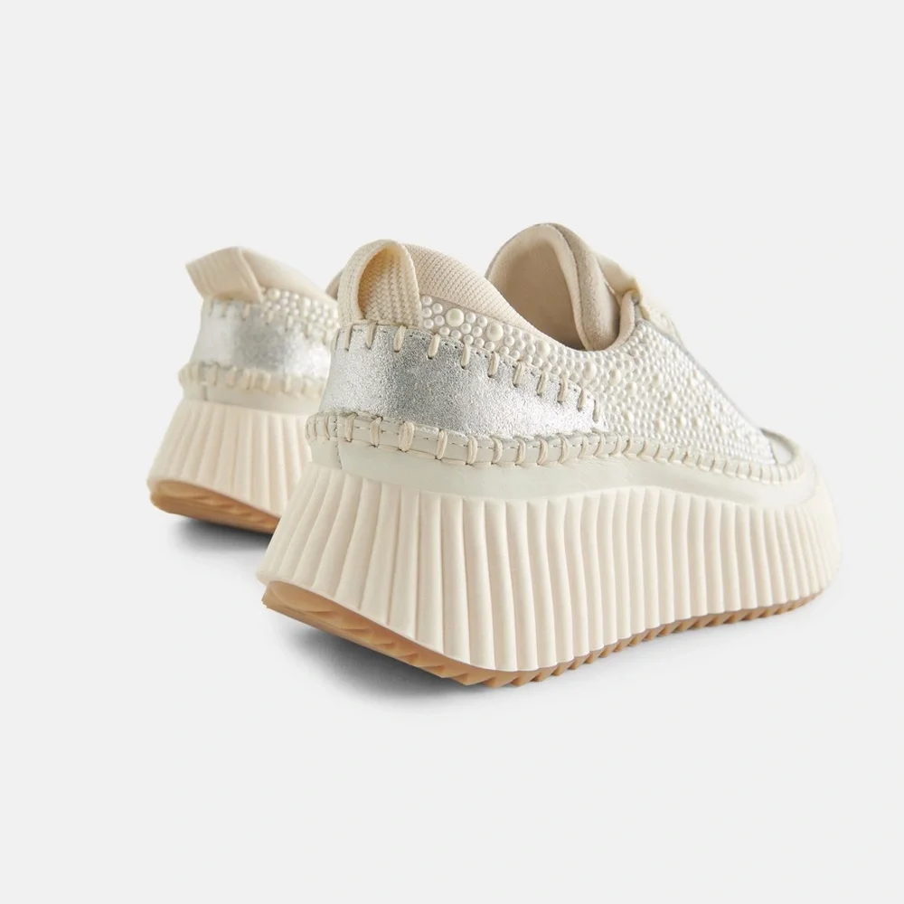 Dolce Vita Dolen Sneaker - Vanilla Pearls, SZ 6.5 NWOB MSRP $170 - Picture 6 of 10